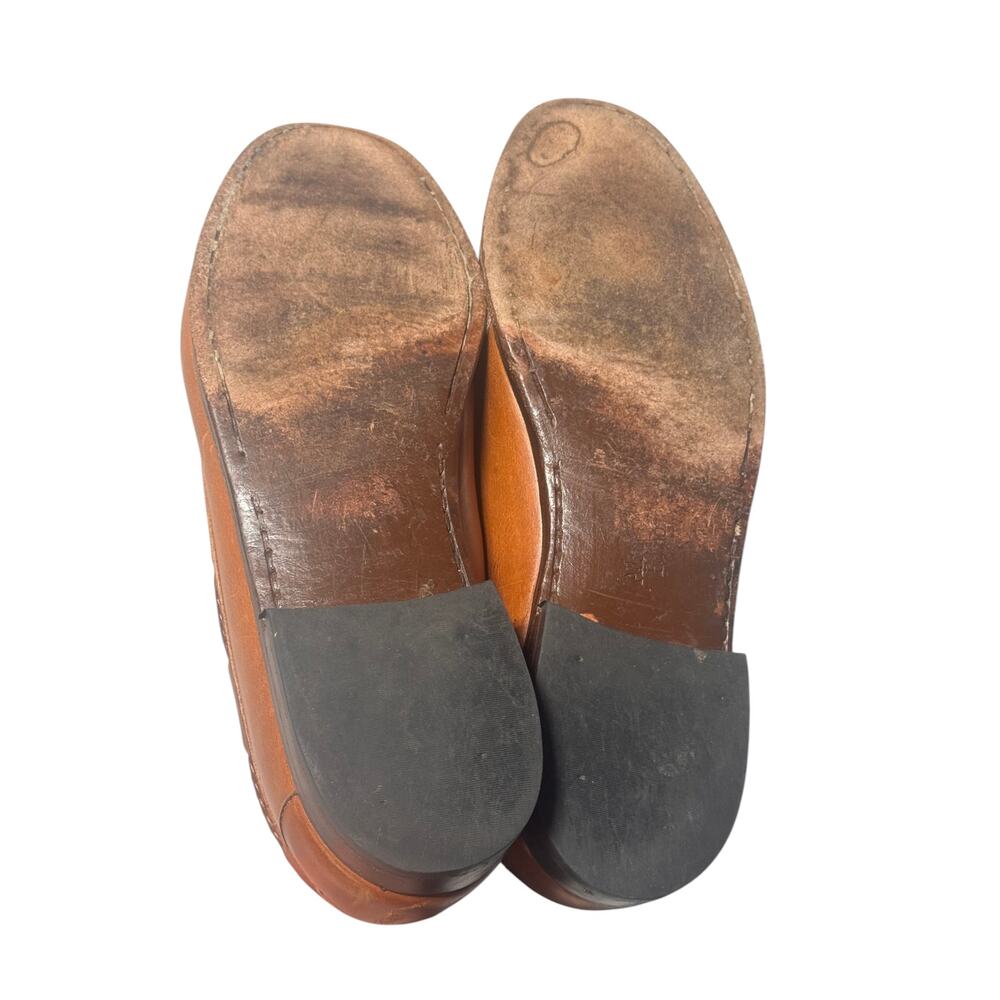 Allen Edmonds Woodstock Loafers Mens 10D Brown Leather Kiltie Tassel Detail - Picture 13 of 14
